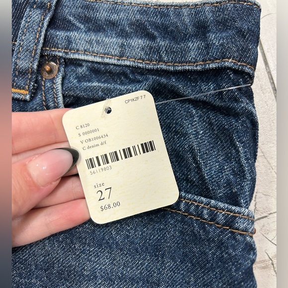 FREE PEOPLE Denim Frayed Hem Skirt - Picture 3 of 3